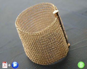Crochet Pattern CUFF Bracelet