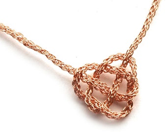 ROSE Gold celtic knot necklace