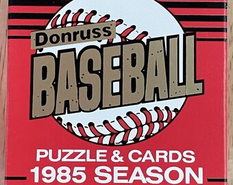 Donruss Baseball "Hoogtepunten seizoen 1985" 1985 puzzel en kaarten - ongeopende set