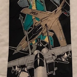 USAF Fighter Jets Themed Tie ~ A. Rogers