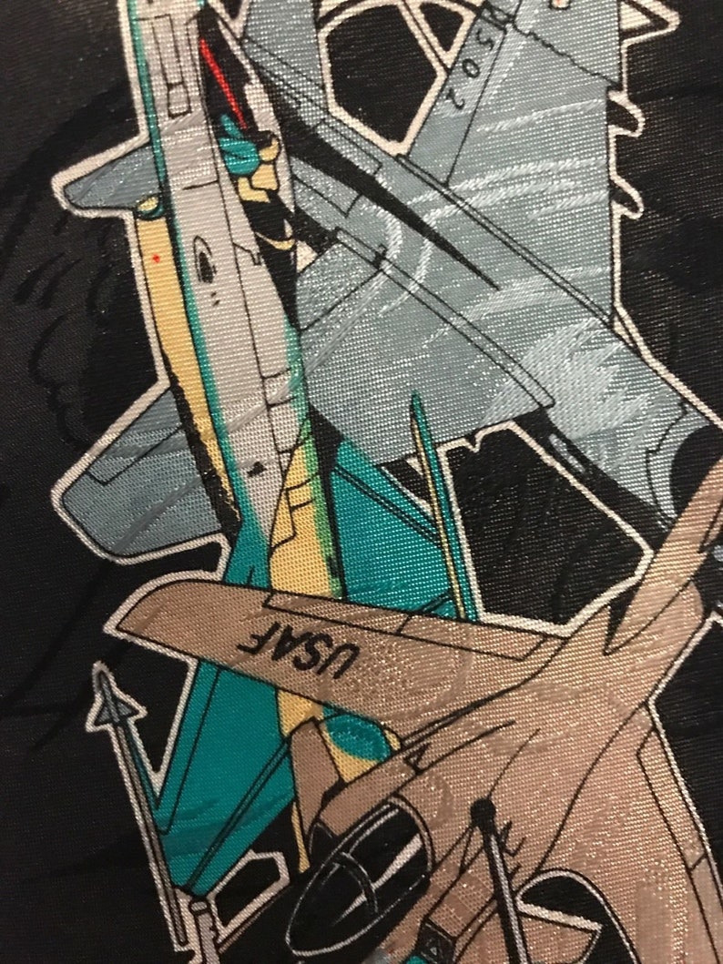 Rogers USAF Fighter Jets Themed Tie ~ A