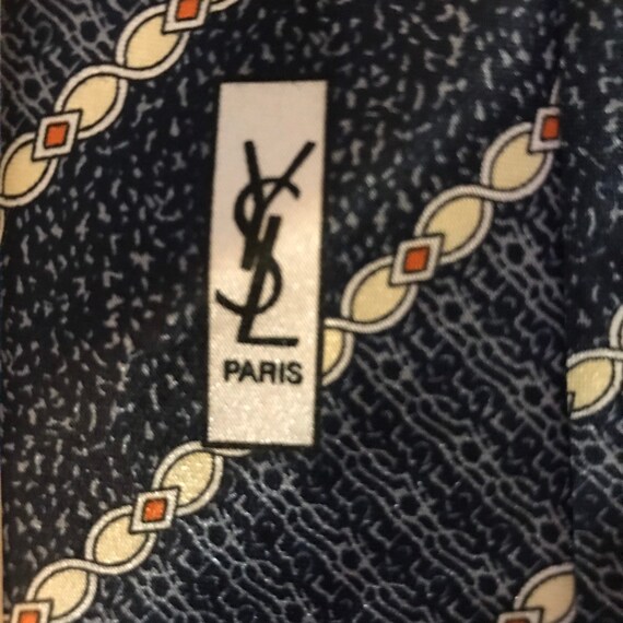 Vintage Yves Saint Laurent Striped Tie - image 6