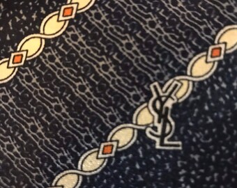 Vintage Yves Saint Laurent Striped Tie