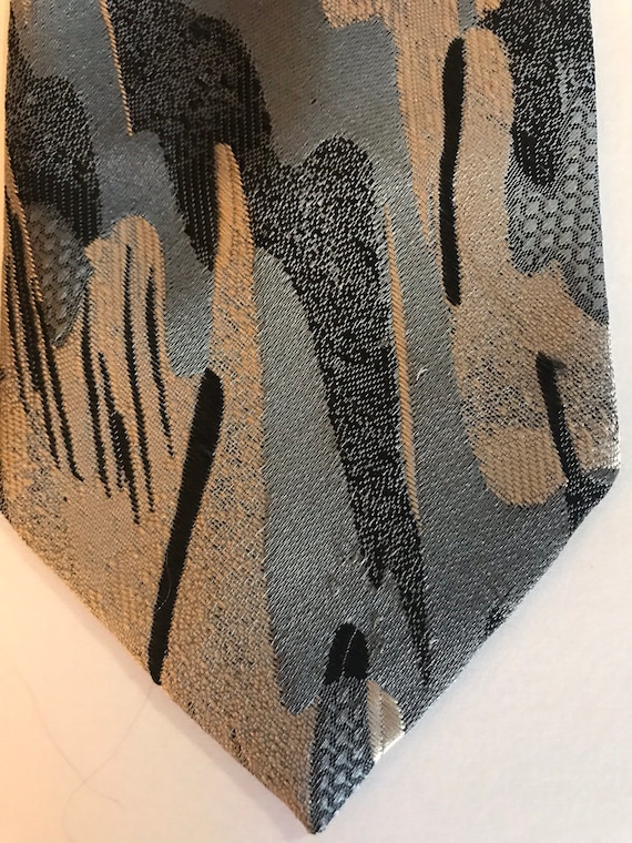 Vintage Wembley Abstract Print Tie - image 2