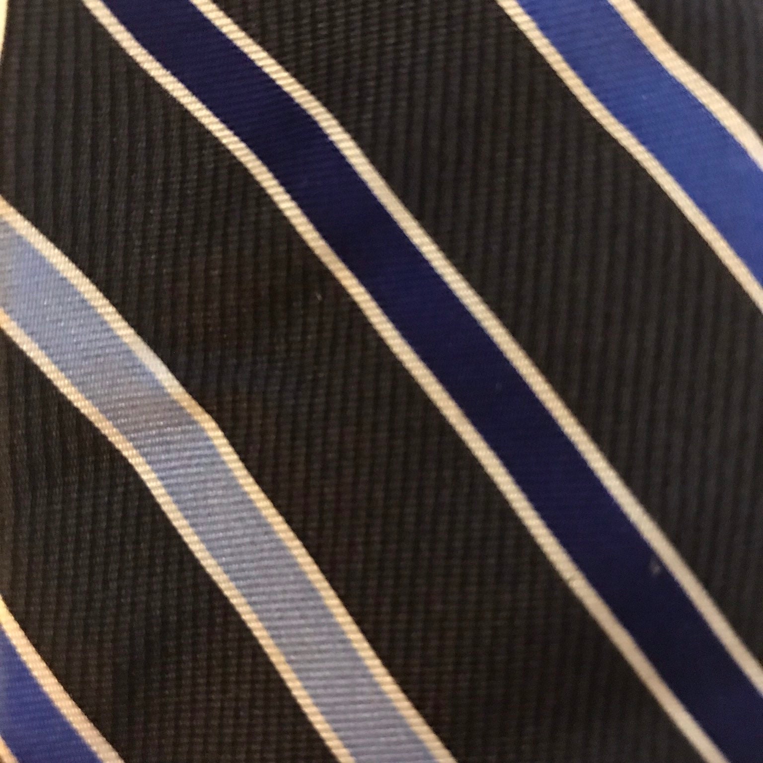Vintage Chaps Blue Skinny Striped Tie