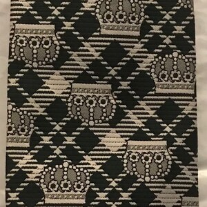 Vintage Krawatte ~ gemacht mit DuPont neue Qiana Nylon ~ grün, grau