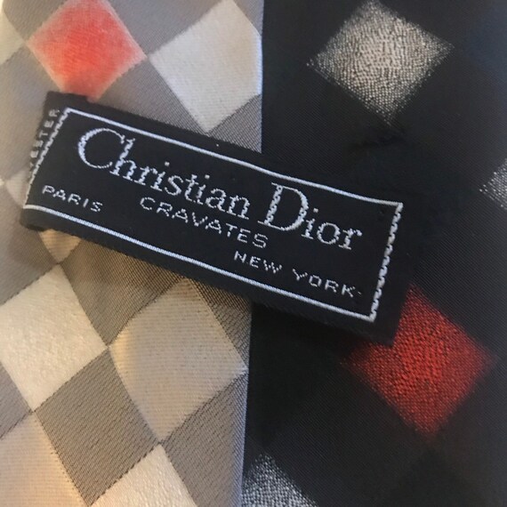 Vintage Christian Dior Cravates Print Tie - image 5
