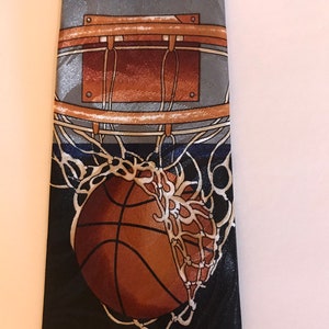 Vintage Basketball Themed Tie