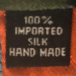 Vintage Ben Sherman Striped 100% Silk Tie ~ Blue & Brown * 65" x 3.75" image 6