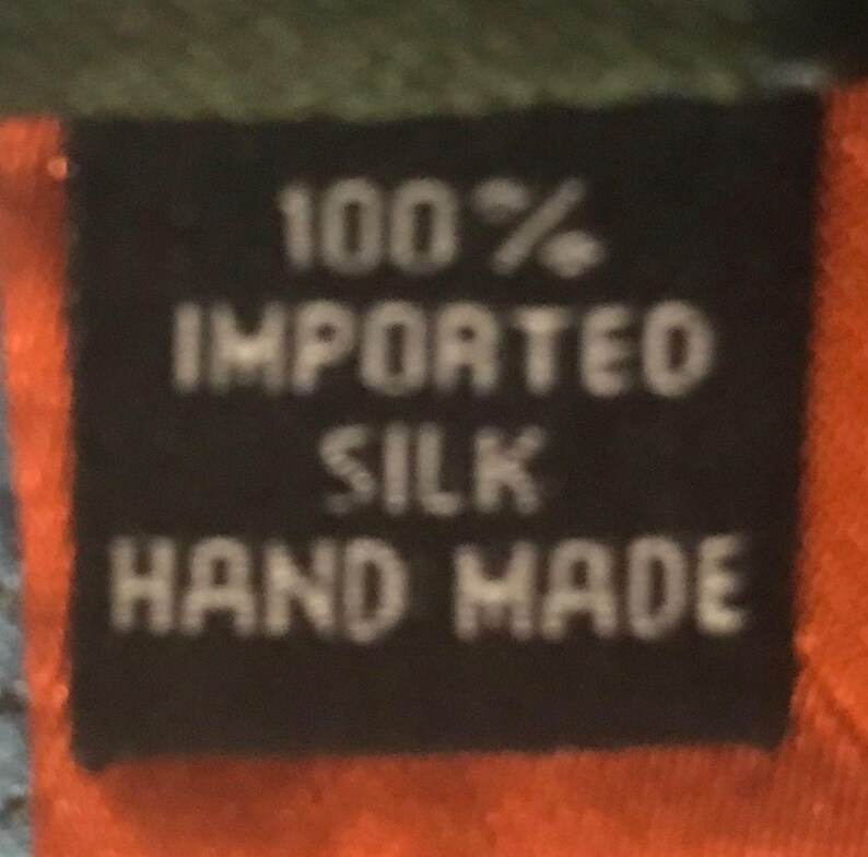 Vintage Ben Sherman Striped 100% Silk Tie ~ Blue & Brown * 65" x 3.75" image 6