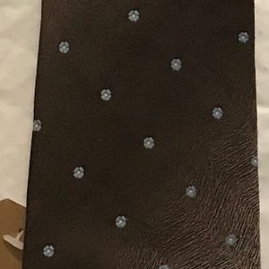 Vintage Wemlon by Wembley Brown with Small Blue Flowers Tie
