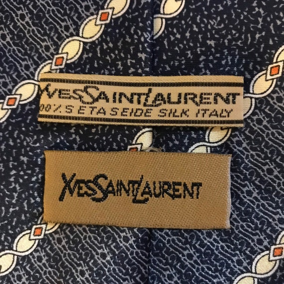 Vintage Yves Saint Laurent Striped Tie - image 5