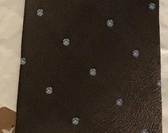 Vintage Wemlon by Wembley Brown with Small Blue Flowers Tie * 60" x 3"