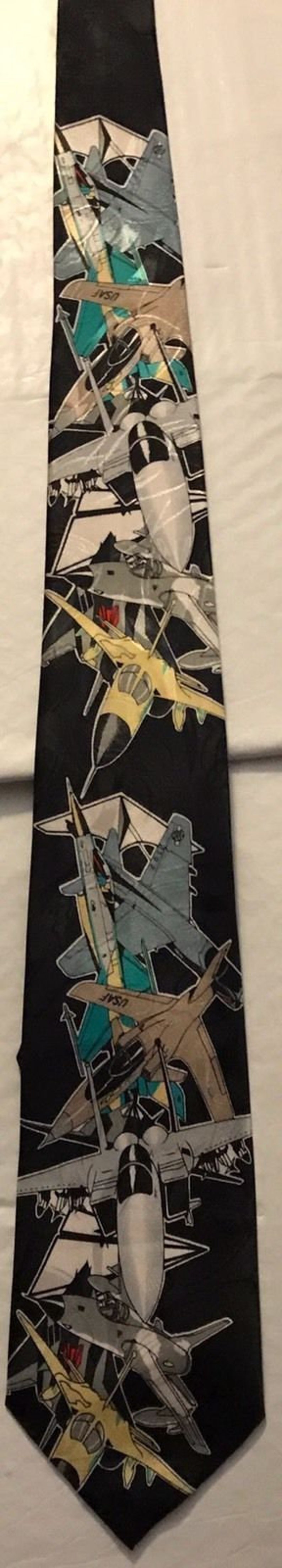 Rogers USAF Fighter Jets Themed Tie ~ A