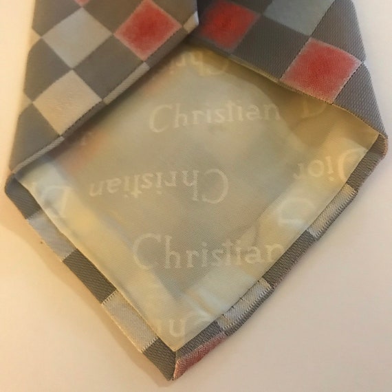 Vintage Christian Dior Cravates Print Tie - image 4