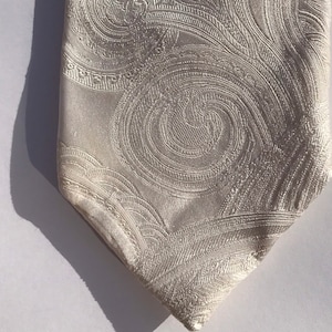 Vintage Donald J. Trump White on White Tie