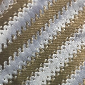 Vintage Ben Sherman Striped 100% Silk Tie ~ Blue & Brown * 65" x 3.75" image 4