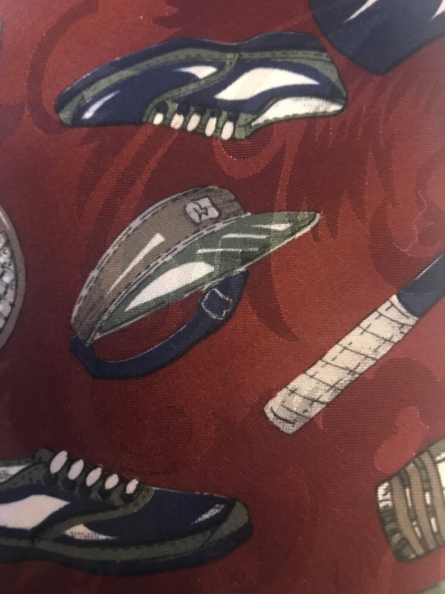 Vintage Tennis Themed Tie by Italianissimo