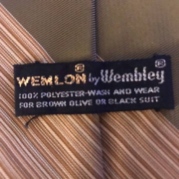 Vintage Wembley Wide Striped Tie - image 5