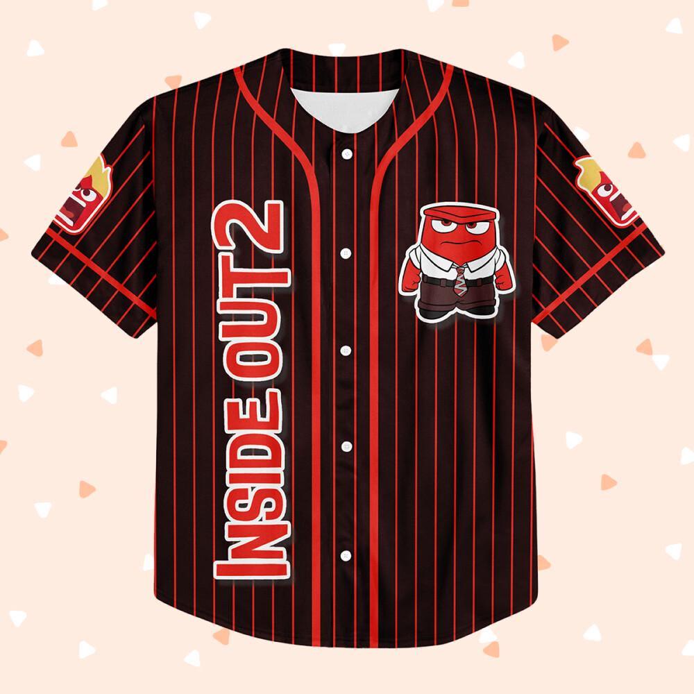Discover Disneyyy Insidee Outt Anger Baseball Jersey, Disneyyy Baseball Jersey