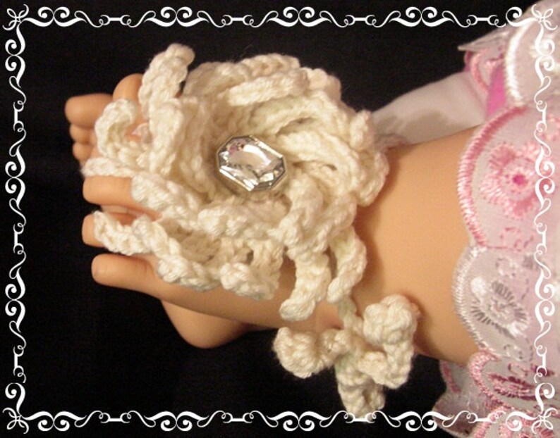 INSTANT DOWNLOAD Pattern.Jewel Baby Barefoot Sandals, little toes giggles. image 4