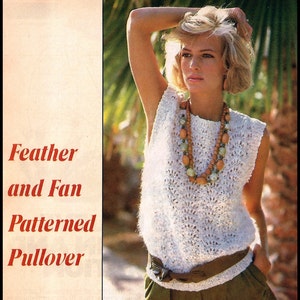 10. Feather and Fan Shell, Knitting Vintage Pattern, INSTANT DOWNLOAD