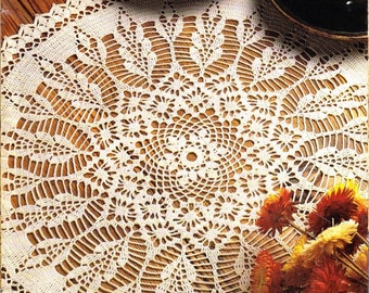 167. Wild Fields Doily, crochet vintage pattern, INSTANT DOWNLOAD