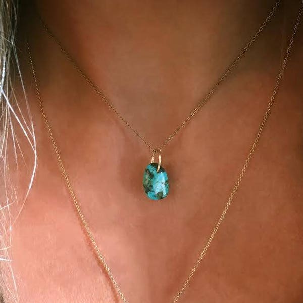 Turquoise Nugget Necklace