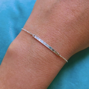 Personalized Thin Bar Bracelet