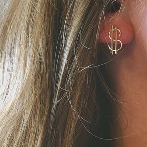 Dollar Sign Earrings