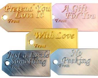 Custom 3D Printed Gift Tags: Personalized PLA Gift Tags