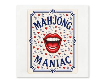 Mahjong Maniac Napkins | Funny Game Night Cocktail Napkins