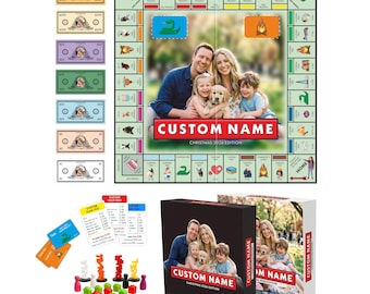 Customopoly Board Game, Game Board, Customized Gift, Personalized Board Game, Custompoly Game Board, Custom Game Board, Personalized Gift