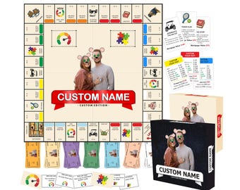 Customopoly Board Game, Personalized Family Gift