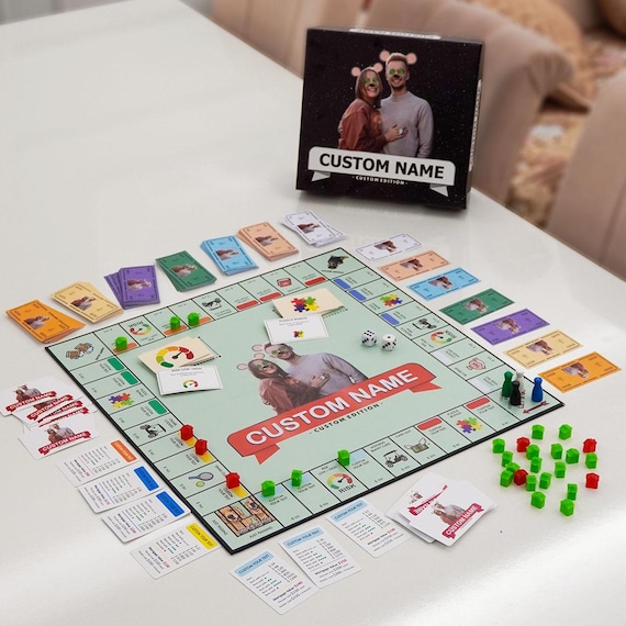 Customopoly Board Game, Personalized Family Gift