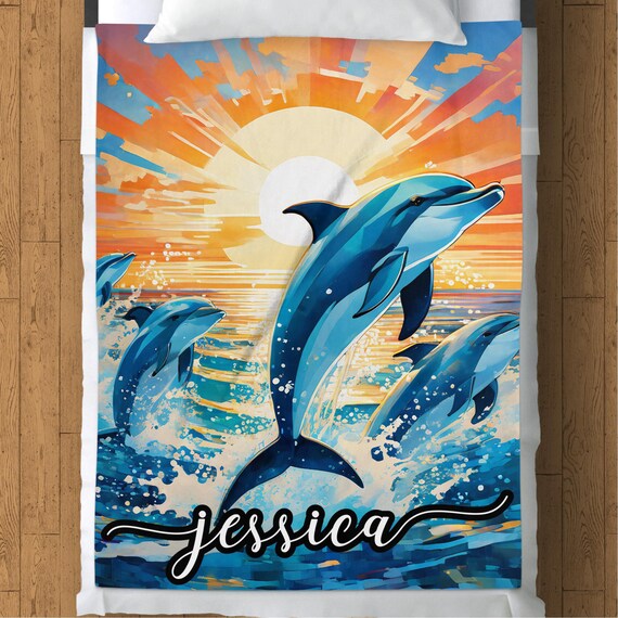 Dolphin throw blanket hotsell