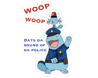 Wooper & Quagsire "Sound of Da Police" Sticker