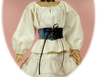 MSD Doll Clothes PDF Pattern – Peasant Blouse, Skirt, Vests, Cupcake Sweater