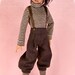 PDF Pattern #52, Big News; Newsboy outfit and hat for Kaye Wiggs' 46cm MSDs, Maurice and others; copy at 90% for Ellowyn Wilde