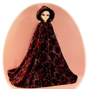 Gracefaerie PDF pattern 27- The Cloak (long and short) for msd BJD Cloak Pattern 4 BJD msd, 14&quot; Kish, Ellowyne, boys & girls by Gracefaerie