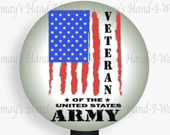 Patriotic, Military, Flag Army Veteran Retractable Nurse Badge Reel or a  Nurse Badge Reel, Lanyard Id Holder