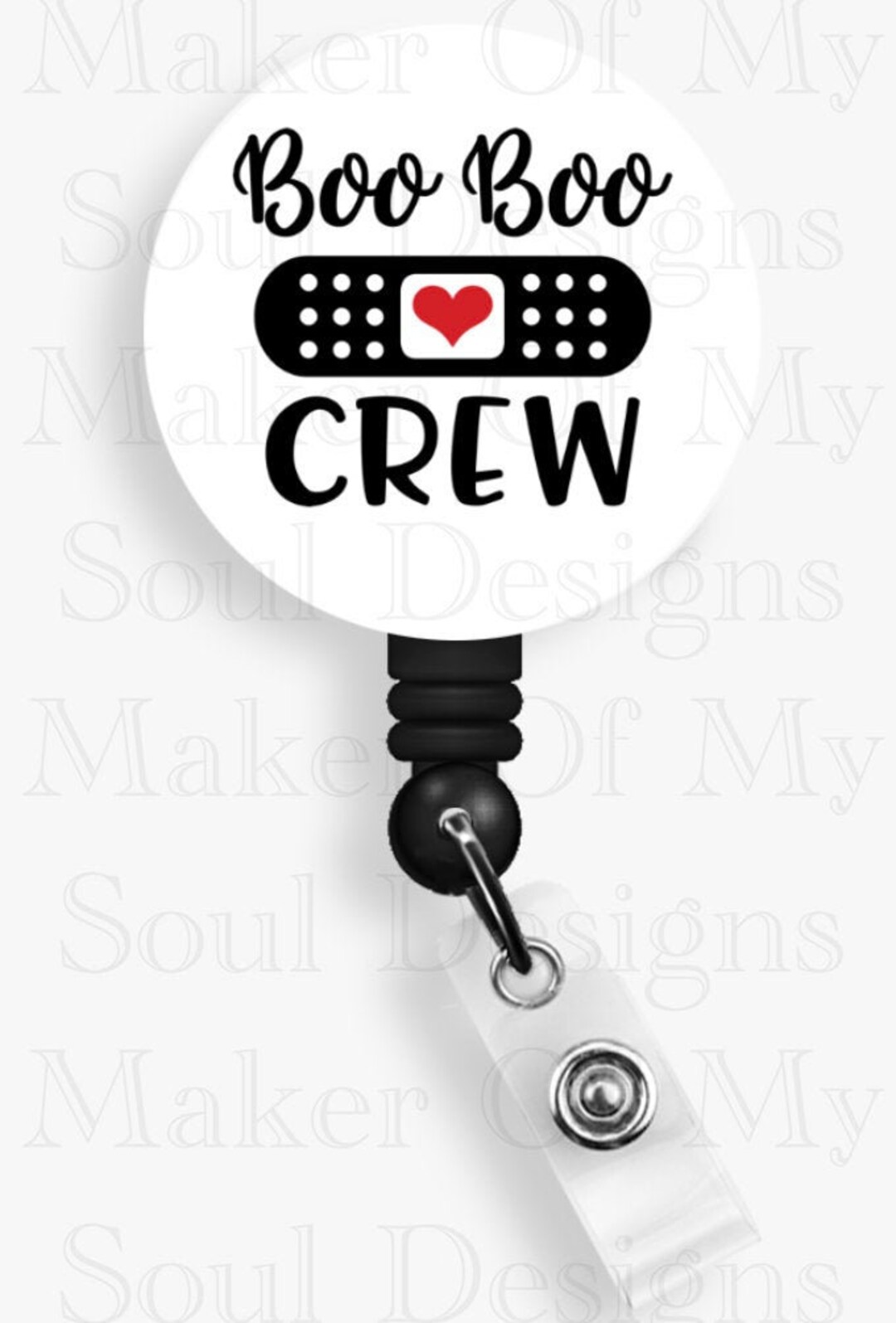 Funny Nurse Badge Reel Boo Boo Crew or Choose a Retractable Etsy