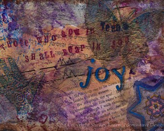 Sympathy card - "Sow in tears, reap in joy"
