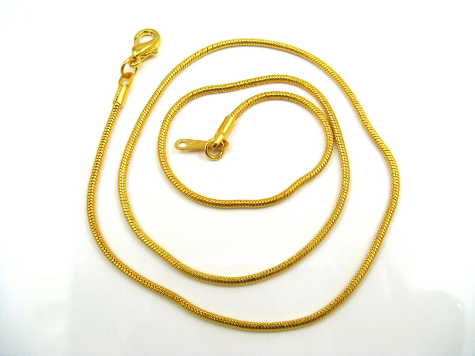 Goldplated Snake Chain 16 Inch Length for Scrabble Tile Pendants Etsy