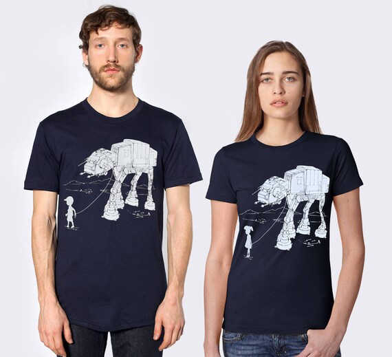 Couples matching t shirts set, Star wars gift for couples, My ATAT Pet, anniversary gift, his hers shirts, wedding gift, Valentine's day Couples matching t shirts set, Star wars gift for couples, My ATAT Pet, anniversary gift, his hers shirts, wedding gift, Valentine's day