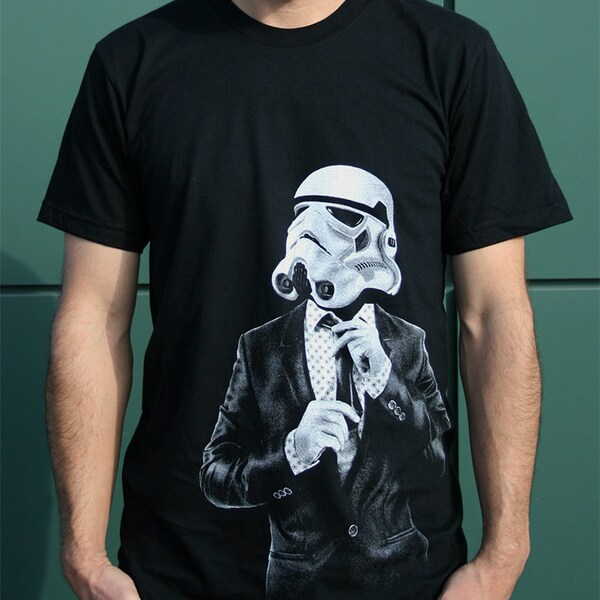 Star Wars Smarttrooper - t gráfico Mens (Star Wars / camiseta del trooper de la tormenta)
