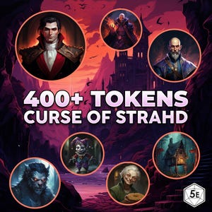 Fichas digitales para la colección Curse of Strahd del juego de rol DnD
