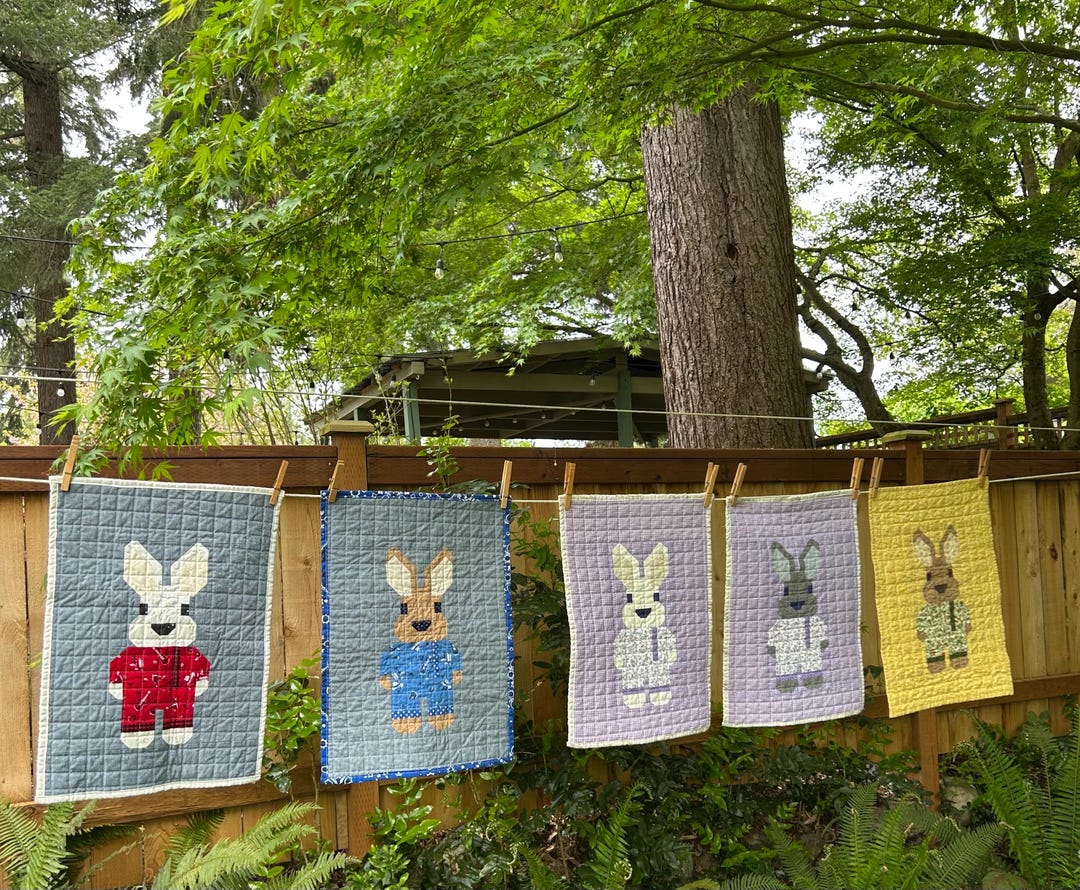 Patchwork Doll Quilts With Baby Bunny - Etsy