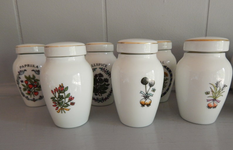 Spice Jars / Gloria Concepts Inc. the Franklin Mint / Fine Etsy New