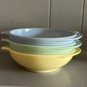 3 Mid Century Boonton Melmac Bowls | Winged Bowls | 307-10
